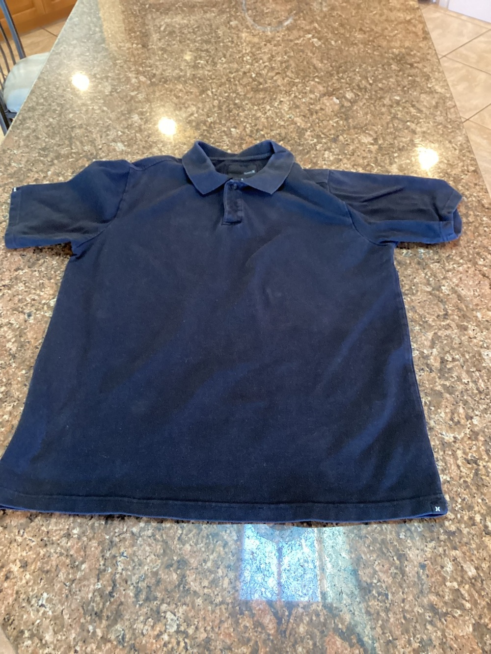 Hurley,Classic Black  ,Polo Shirt,Size Large